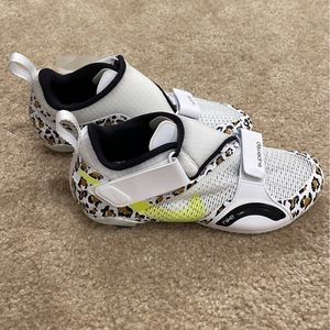 Nike SuperRep Cycle Women’s Cycling Shoes *LEOPARD* White/Volt/Chutney sz. 6.5